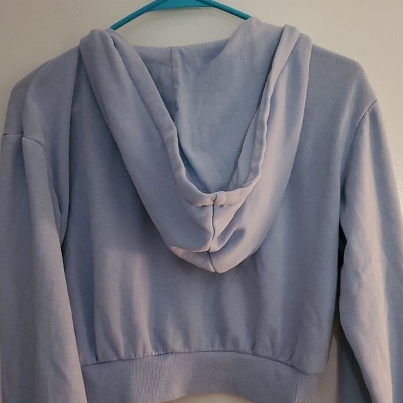 H&M Soft Blue Hoodie Crop - Picture 5 of 6